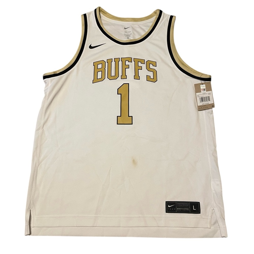 Nike Men’s Colorado Buffaloes #1 White Jersey